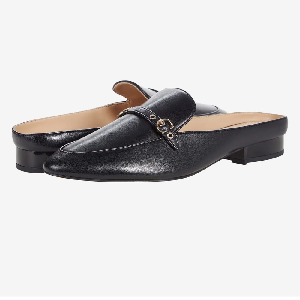 Coach-Irene leather Mule Black 8.5 B - Picture 2 of 12